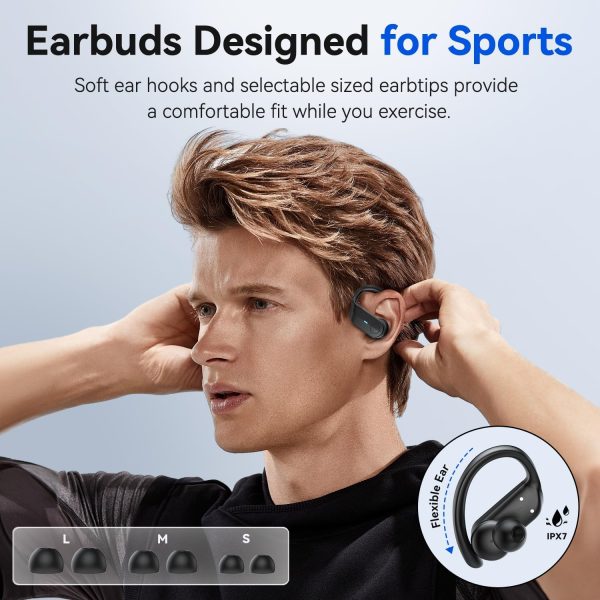 Wireless Earbuds Bluetooth Headphones 75Hrs Playtime Sport Earbuds Noise - Image 5