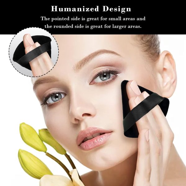 8Pcs of Triangular Powder Puff Makeup Sponges, Made of Super-soft Velvet, - Image 5