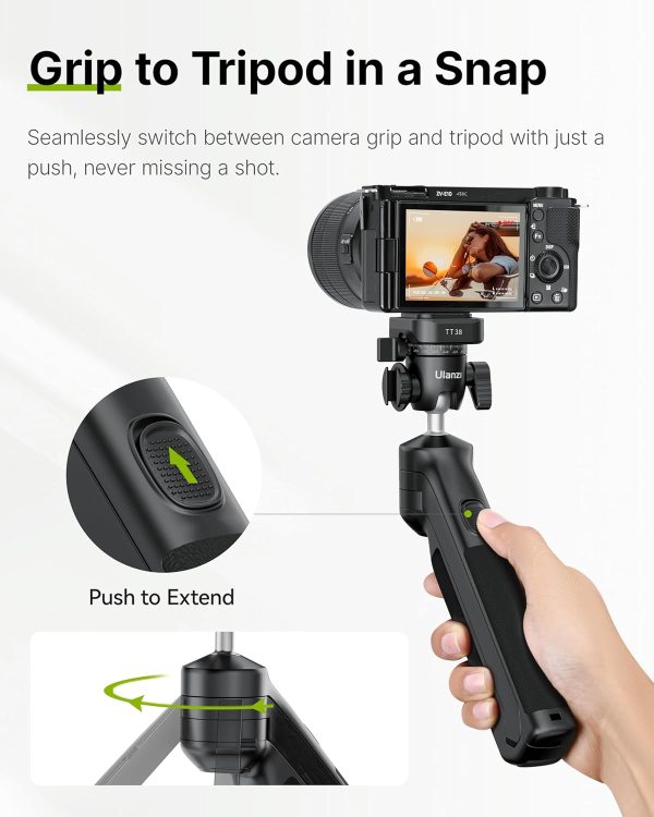 ULANZI TT38 Mini Tripod for Camera, One-Click Open Tabletop Camera Tripod - Image 2
