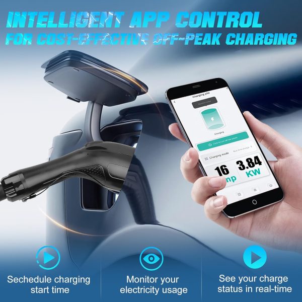 Portable EV Charger Level 2, 16Amp 240V, Electric Vehicle Charger with - Image 2