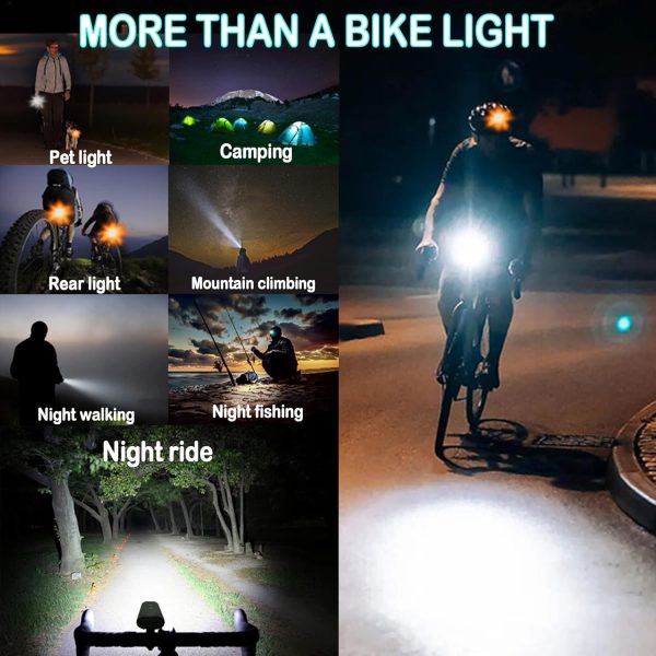 Victagen Super Bright Bike Lights 8000 Lumen for Night Riding, Super Bright - Image 8