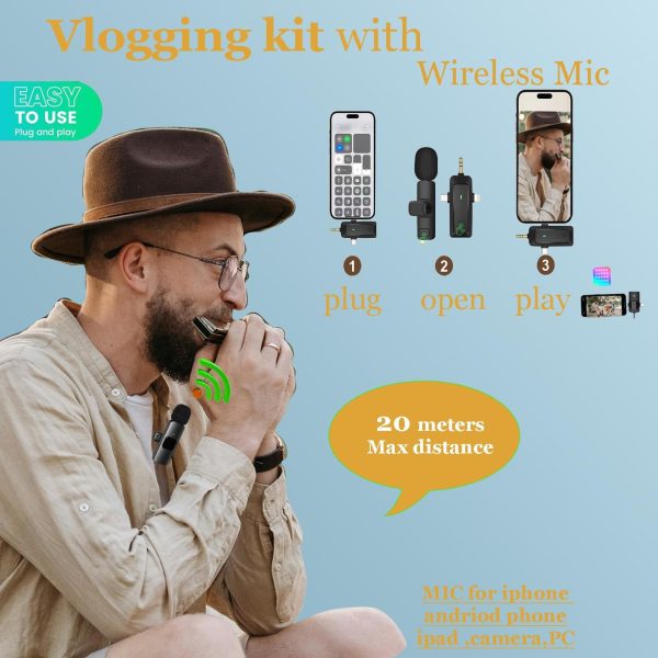 Vlogging Kit for iPhone, Vlogging Kit for Andriod Phone, Vlogging Camera - Image 3