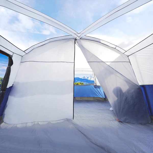 CAMPROS CP Tent 12 Person Camping Tents, 2 Room Weather Resistant Family - Image 4