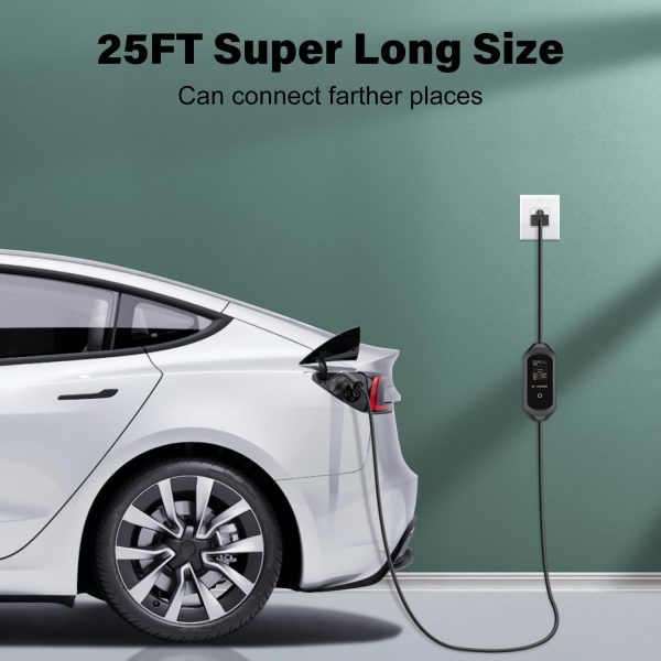 J&D Level 1-2 EV Charger, Portable Electric Vehicle Charger, NEMA 6-20 Plug - Image 7