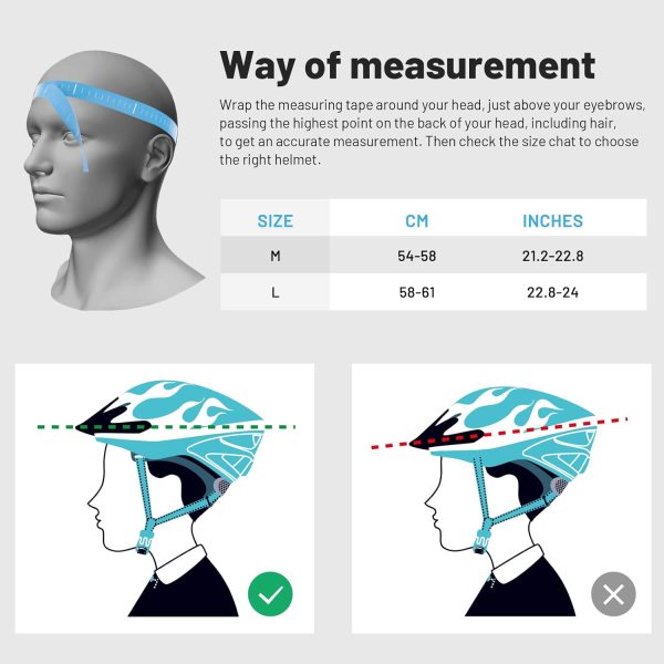 Adult Bike Helmet Lightweight - Cycling Helmet Adjustable CPSC Certified - Image 6