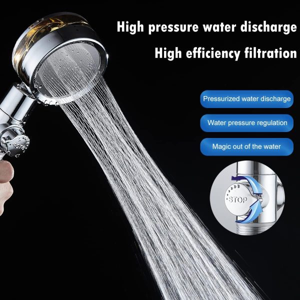 High Pressure Shower Heads, Handheld Turbo Fan Shower, Hydro Jet Shower - Image 3