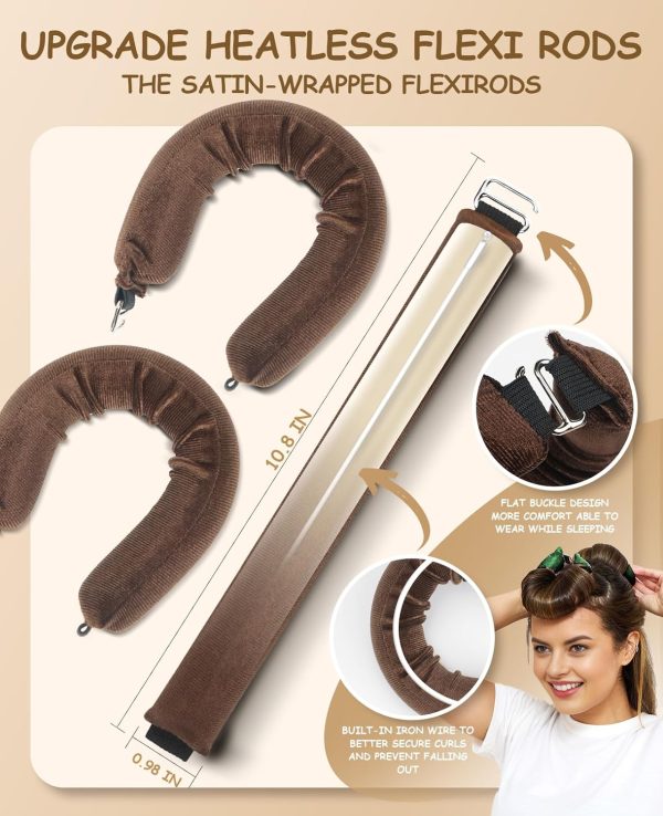 Little Overnight Heatless Hair Curler to Sleep in, Heatless Curls Satin - Image 3
