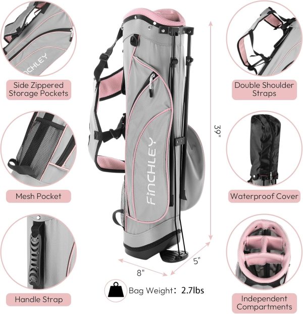 FINCHLEY Kids Golf Clubs Set for Boys & Girls Aged 8-12, Includes Driver, - Image 5