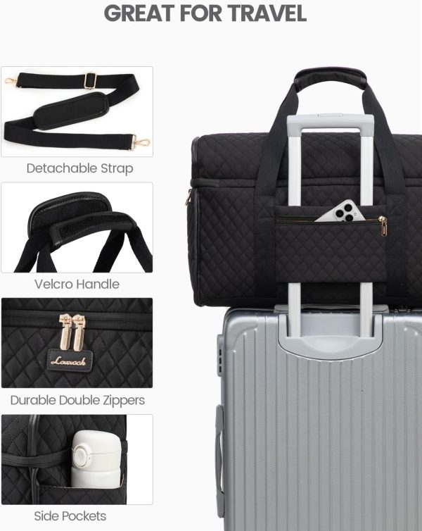 LOVEVOOK Travel Duffle Bag, Weekender Bags For Women, Carry On Duffel Bags - Image 4