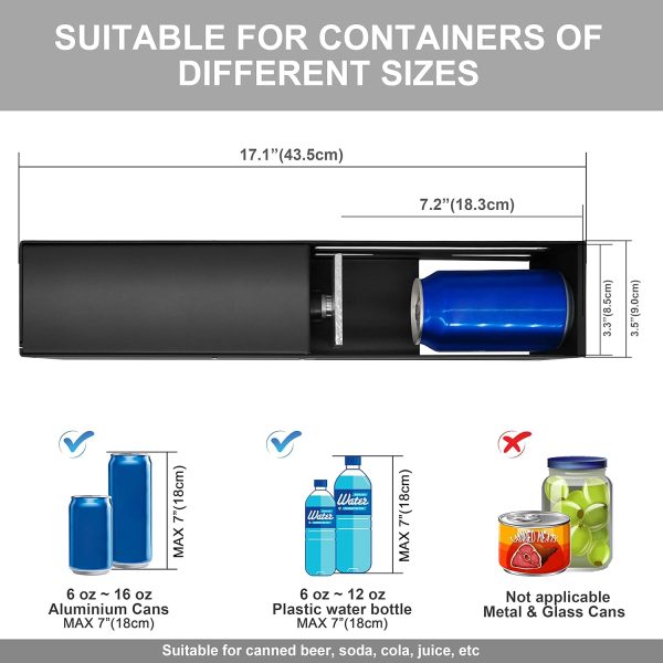 Electric Metal Can Crusher for Recycling 12oz&16oz Aluminum Cans,16oz - Image 3