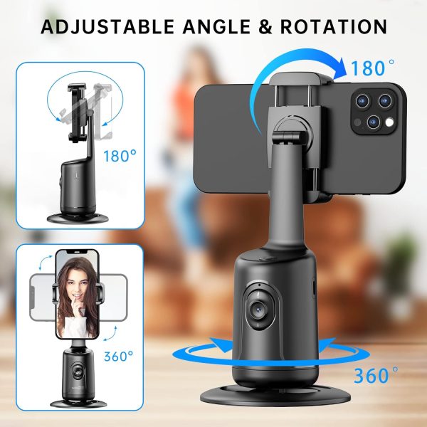 Auto Tracking Phone Holder, Auto Face Tracking Tripod, Portable All-in-one - Image 3