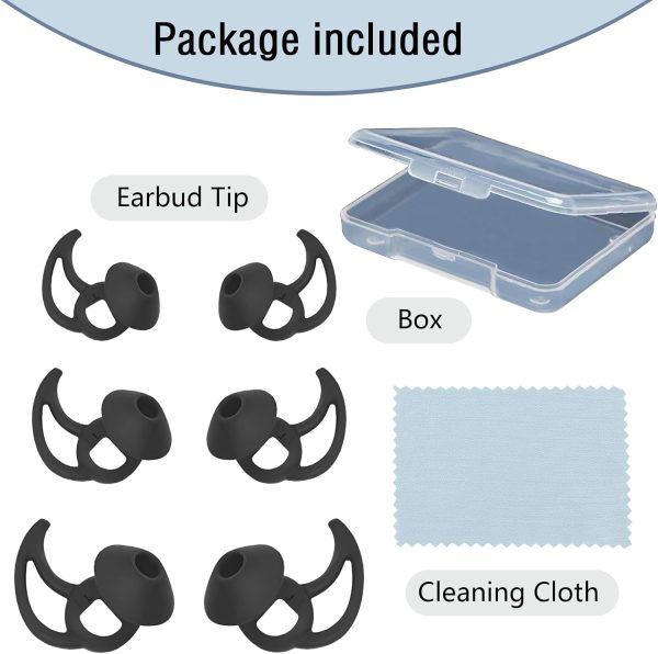 Earbud Replacement Tips Silicone Earbud Tips Ear Tips Compatible with Bose - Image 7