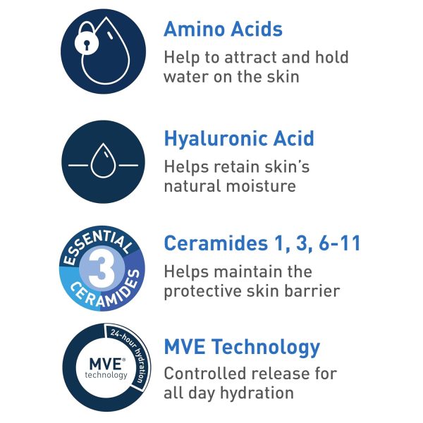 CeraVe Hydrating Cream To Foam Cleanser | Makeup Remover Face Wash For Dry - Image 5