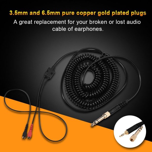 Richer-R Replacement Spring Coil Cable for Sennheiser HD25/ 560/540/ - Image 2