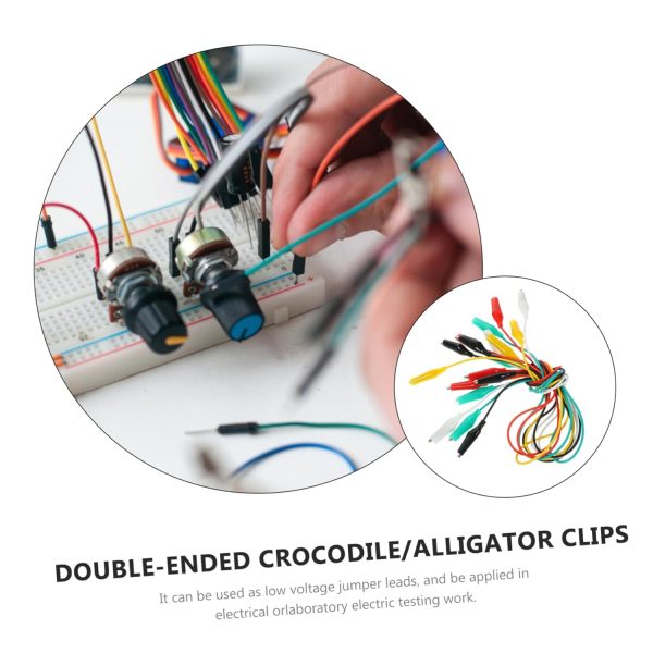 30 Pcs Clip Alligator Wire Connector Alligator with Wire Car Jump Starter - Image 2