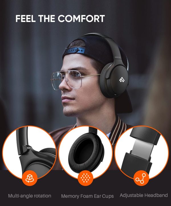 INFURTURE Active Noise Cancelling Headphones, H1 Wireless Over Ear - Image 5