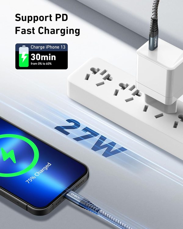 iPhone Fast Charger 10FT 2Pack, USB C to Lightning Cable for iPhone, 10Foot - Image 4