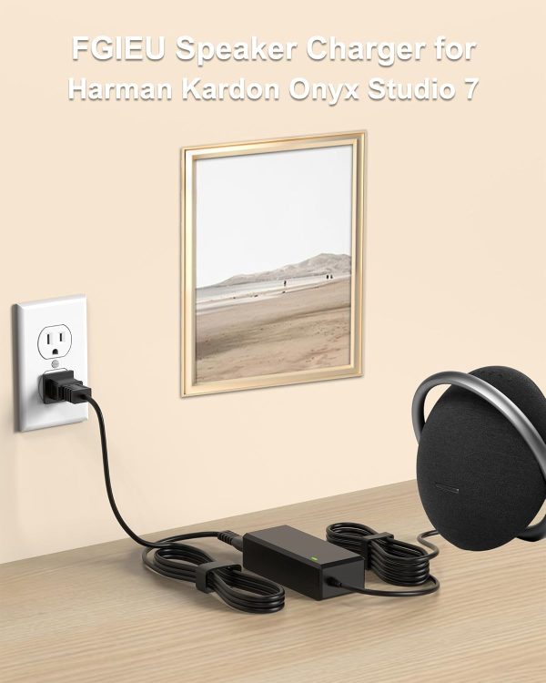 19V Speaker Charger Compatible with Harman Kardon Onyx Studio 7 6 5 4 3 2 1 - Image 2