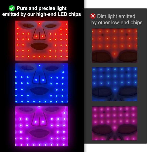 Red Light Therapy for Face - 5 Colors Led Face Mask Light Therapy Red Light - Image 5