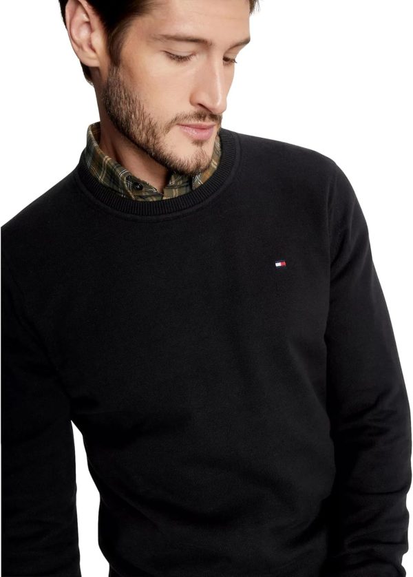Tommy Hilfiger Men's Signature Solid Crewneck Pullover Sweater 2024 - Image 3