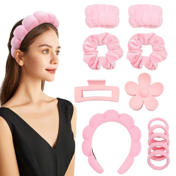Ivyu Spa Headbands for Women Face Washing Pink Gifts for Women Self - Image 2
