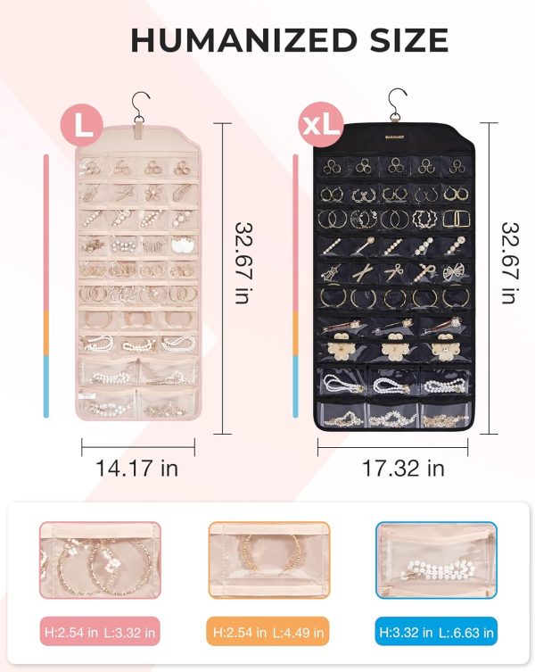 BAGSMART Hanging Jewelry Organizer, Jewelry Holder Organizer Accessories - Image 5