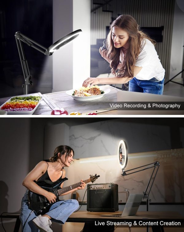 Upgrade 18W Ring Light with Stand Tripod for iPhone, 10” Ultra Bright - Image 6