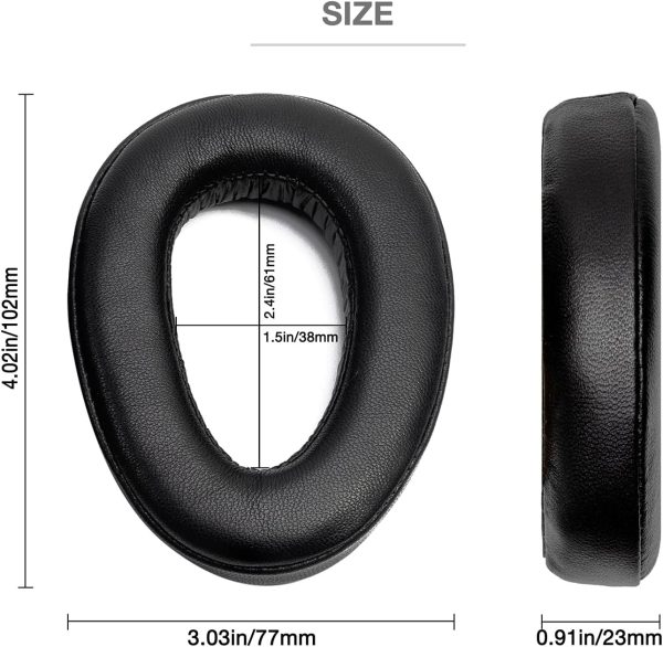 Sheepskin Real Leather Foam Cushion Ear Pads Compatible with Sennheiser PXC - Image 5