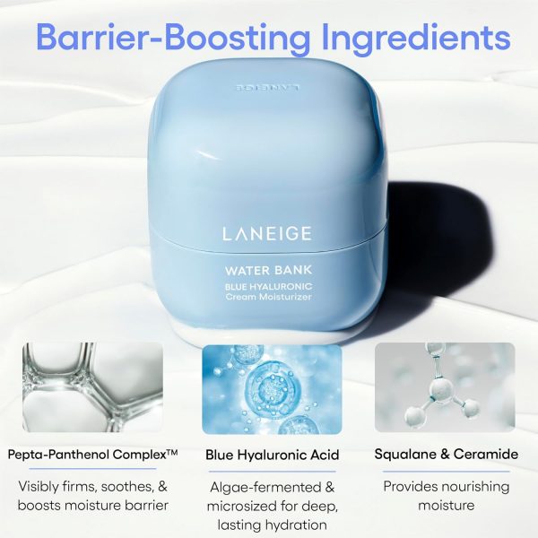 LANEIGE Water Bank Blue Hyaluronic Moisturizer: Barrier-Boosting Hydration, - Image 5