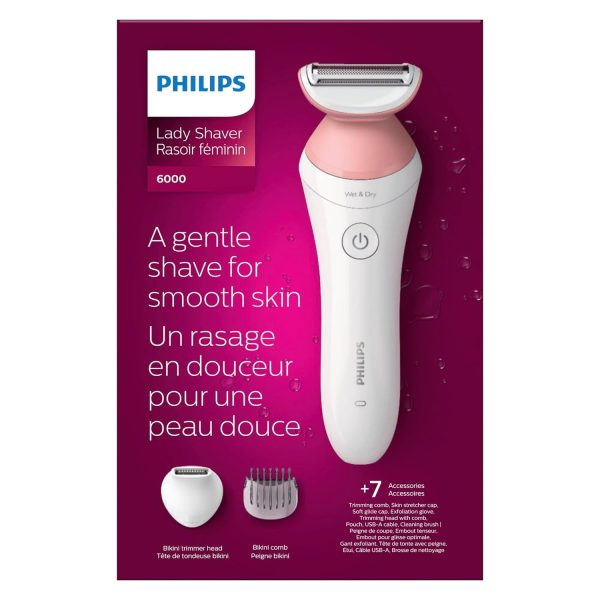 Philips Beauty Lady Electric Shaver Series 6000, Cordless with 7 - Image 10