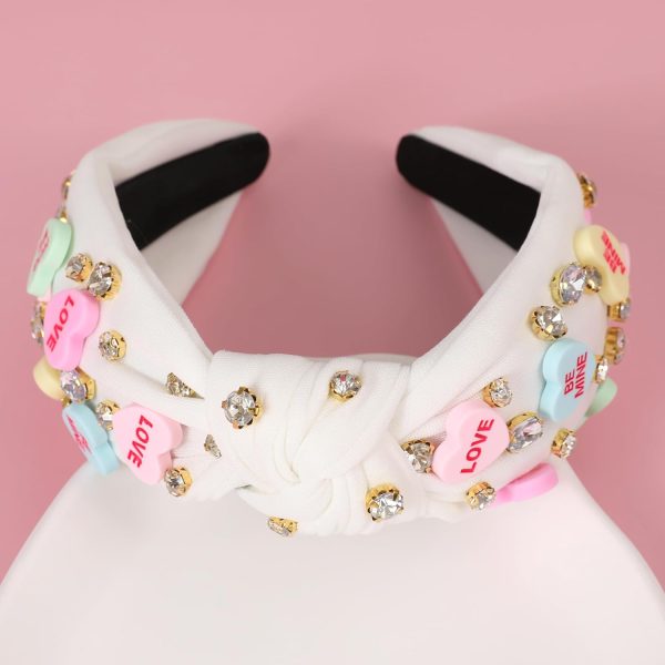 Valentine’s Day Headband for Women Candy Love Conversation Heart Headband - Image 5