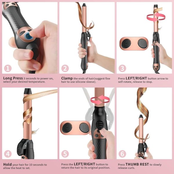 Rotating Curling Iron, Hair Curler Automatic Rotating, Risadora de Pelo - Image 6