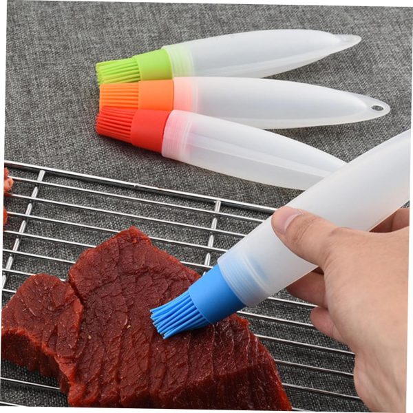 4pcs Silicone Oil Bottle Brush Sweet Rub Gadgets Pour Pellet Oil Sprayer - Image 6