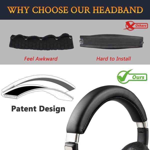 SOULWIT Replacement Head Band for Sennheiser PXC550/PXC550II Headband Pad - Image 3