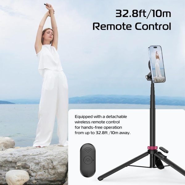 ULANZI 61'' Magnetic Selfie Stick Phone Tripod with Wireless Remote, - Image 6