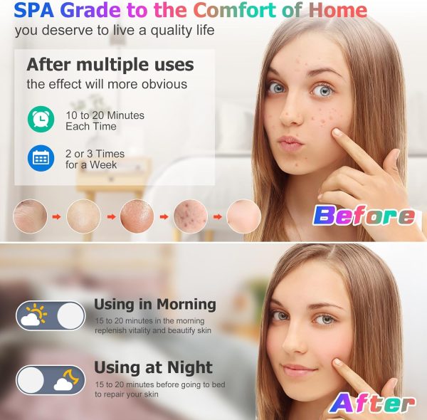 LED Light Therapy -8 in 1 Red Light Therapy Device for face Mask - Image 3