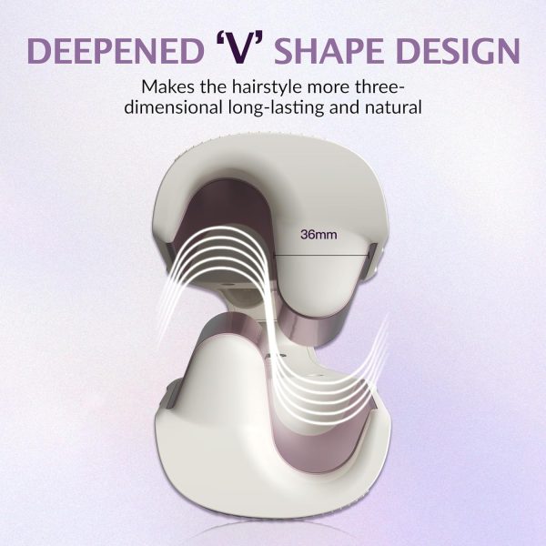 Wave Curling Iron Hair Crimper, TSUYAGLA 36mm Deep Waver Hair Curler Tool, - Image 2