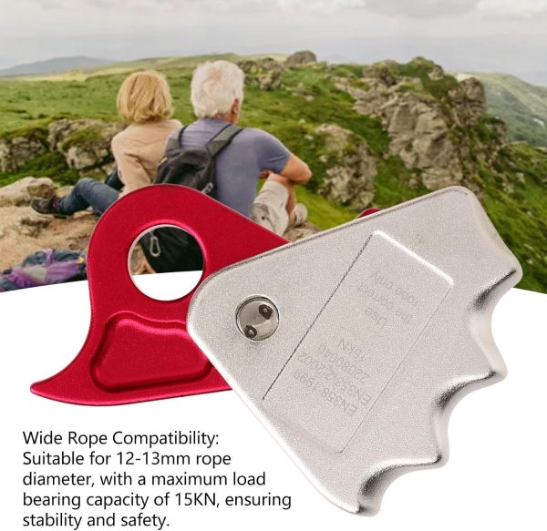 Rope Grab Rock Climbing Accessory, 15KN Climbing Ascender Fall Protection - Image 2