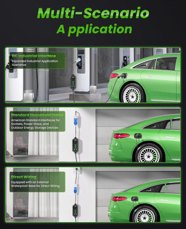 Portable EV Charger,Level 2 48Amp Electric Vehicle Charger with Double - Image 7