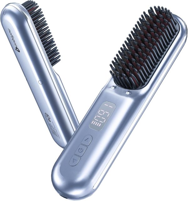 Cordless Hair Straightener Brush-2024PRO Portable Rechargeable - Image 7