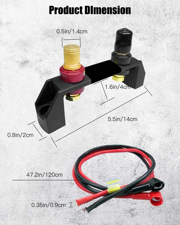 Battery Jump Post, Remote Battery Terminals Fit for Can Am X3 Polaris RZR 2 - Image 5