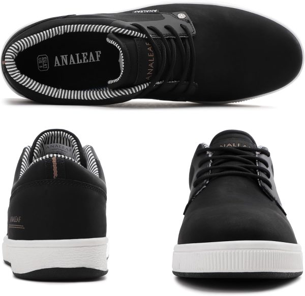 Mens Casual Oxfords Fashion Sneakers Soft Comfortable Lace-Up Dress Shoes - Image 4
