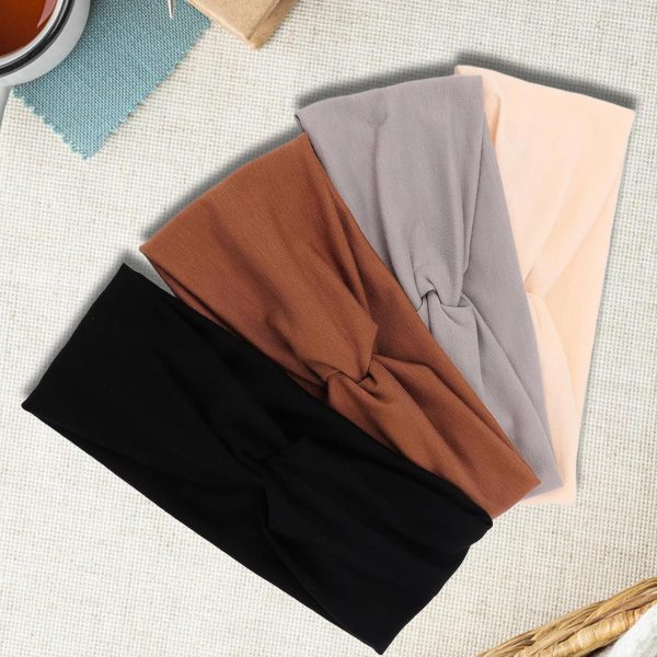 IVARYSS Twist Knotted Boho Headbands for Women Non-Slip, Stretchy Head - Image 6