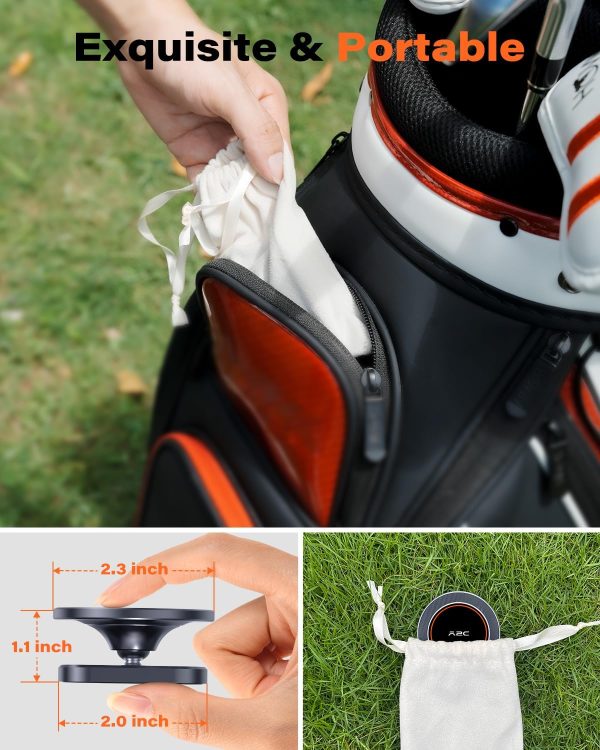 A2C Alloy Magnetic Golf Cart Phone Holder for MagSafe iPhone 16 Pro Max - Image 5