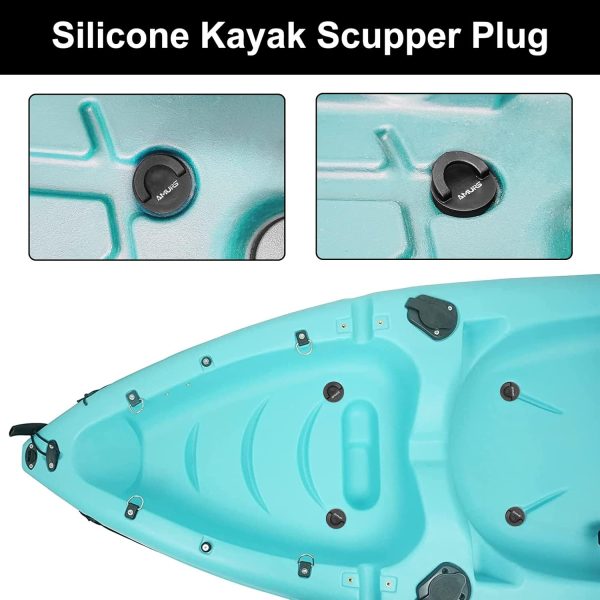 Kayak Scupper Plug Kit Scupper Plugs Drain Holes Stopper with Silicone - Image 5