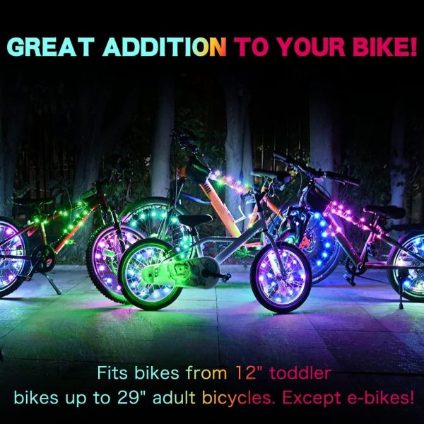 TINANA 2 Tire Pack LED Bike Wheel Lights Ultra Bright Waterproof Bicycle - Image 5