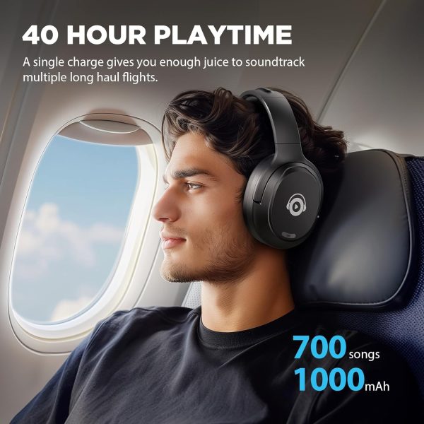 Hybrid Active Noise Cancelling Headphones, Bluetooth Headphones Wireless - Image 6