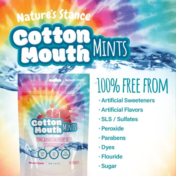 Nature's Stance Xylitol Mints for Cotton Mouth Relief, Dry Mouth Lozenges - Image 6