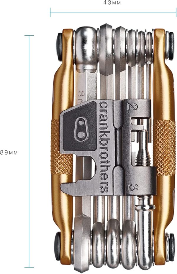 Crankbrothers Multi Tool M 17 Bike Tool - MTB Multi-Tool Gold - 17 bicycle - Image 2