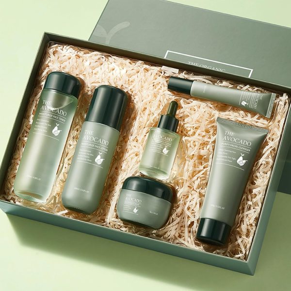 Avocado Skin Care Set for Women,6PCS Skincare Kits with Facial Cleanser, - Image 7